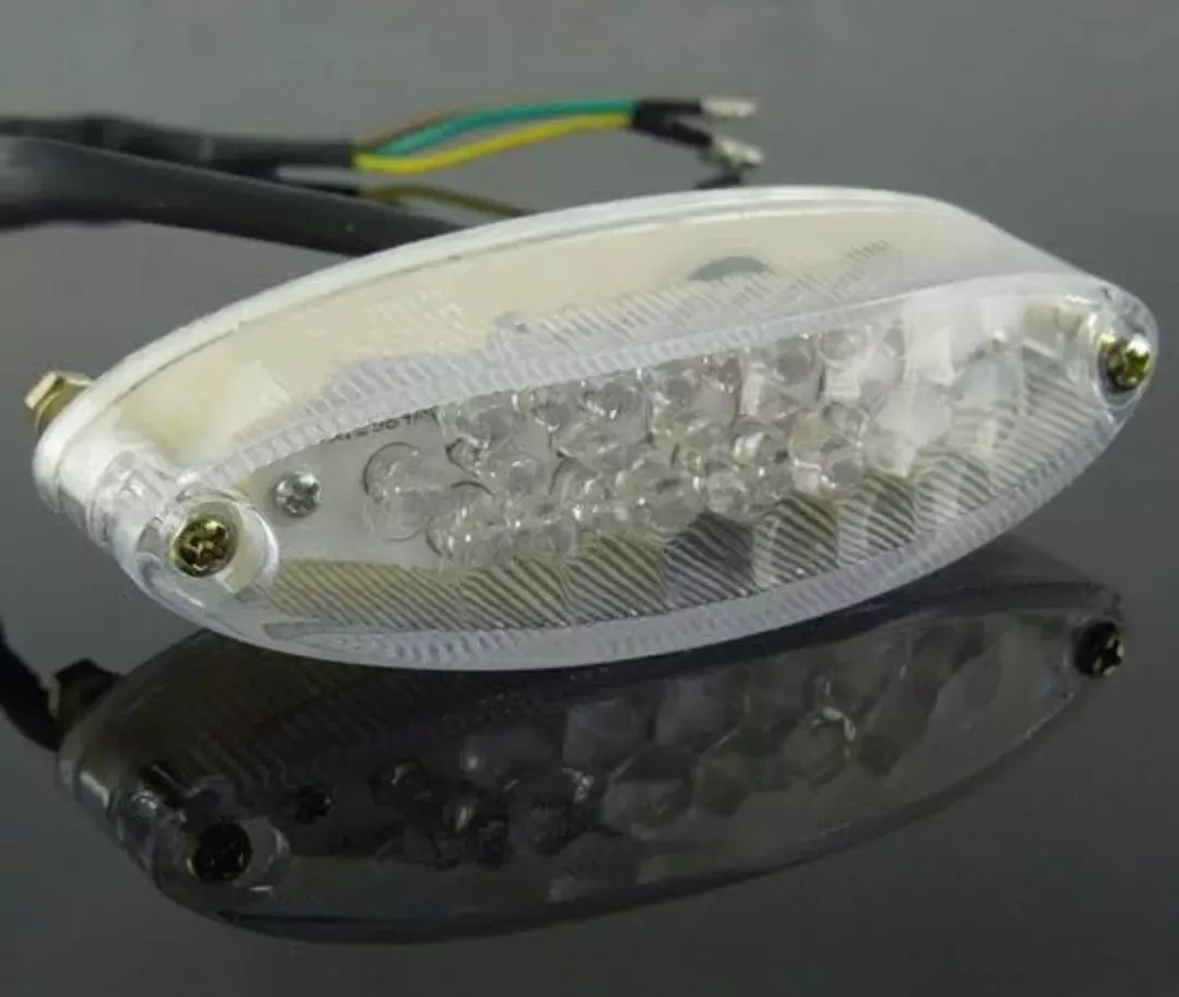 Achterlicht Uni Ovaal Led (Blank) CE Elec NL: Only Benelux	 