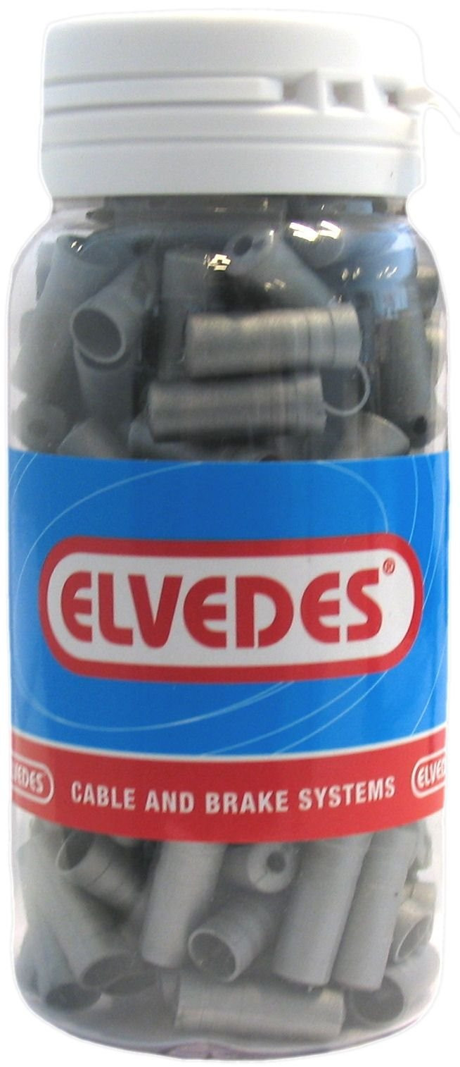 Kabelhoedje Elvedes ø4,3mm PVC Zilver (150 Stuks)