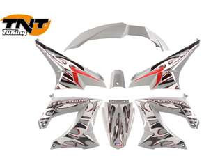 Kappenset - Derbi Senda - Grijs, rood en zwart