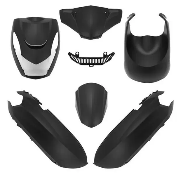 Kappenset Peugeot Kisbee mat zwart (B-kwaliteit)