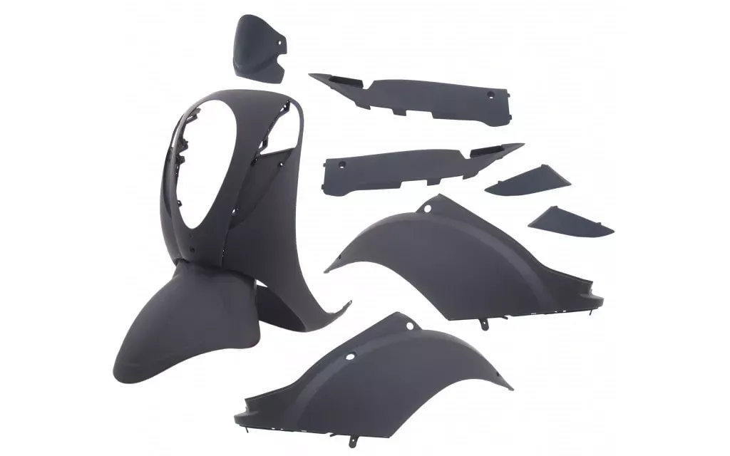 kappenset sym mio 10 delig mat zwart