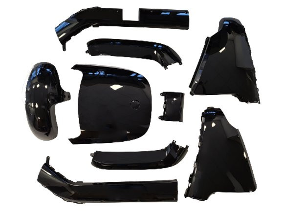 Kappenset voor Segway E110 / E125 - 9 delig - Zwat (glans)