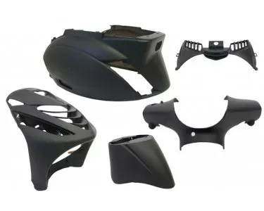 Kappenset Piaggio Zip-SP 5 delig mat zwart