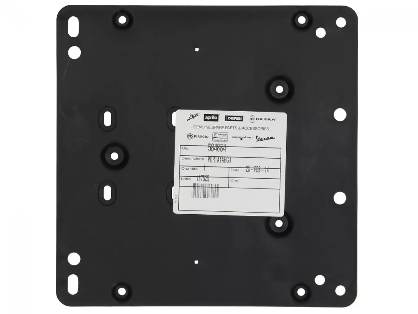 Kentekenplaathouder Piaggio Vespa GT 250 (ZAPM45102