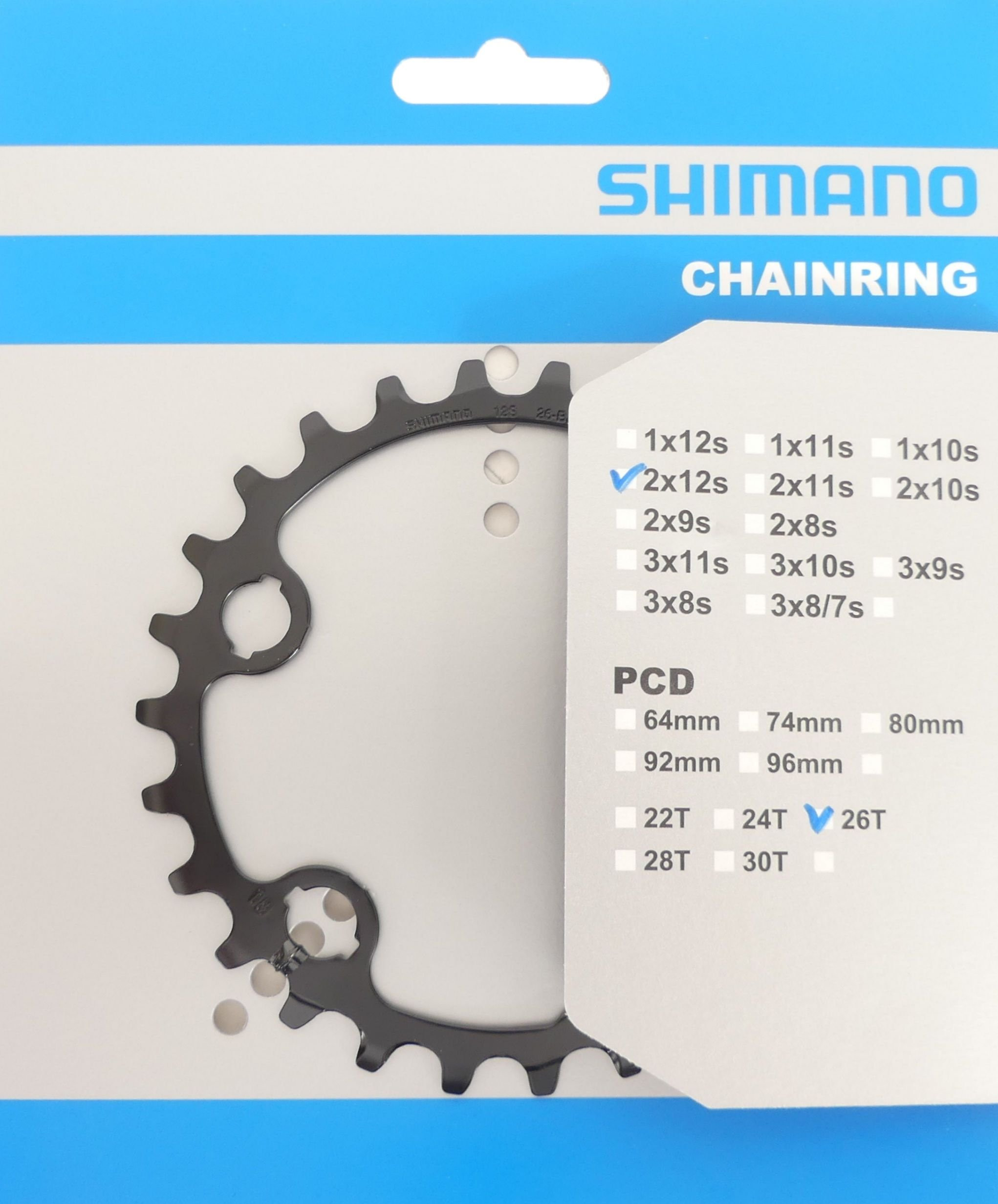 Kettingblad 26T Shimano SLX FC-M7100  FC-M7120 -12 Speed
