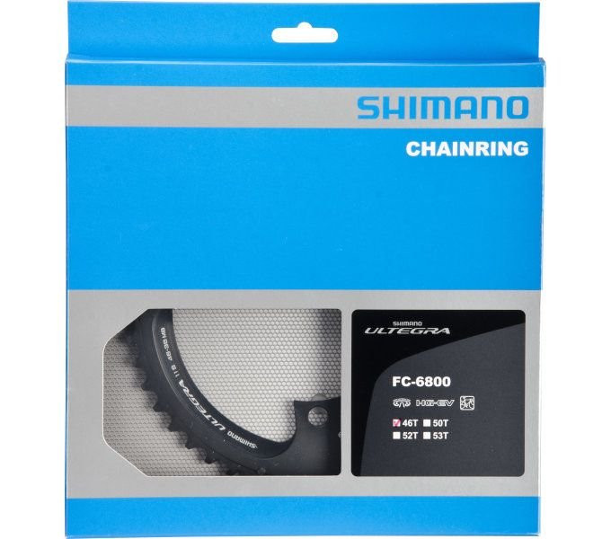 Kettingblad 46T Shimano Ultegra FC-6800 (MB) 2x11 Speed Donkergrijs
