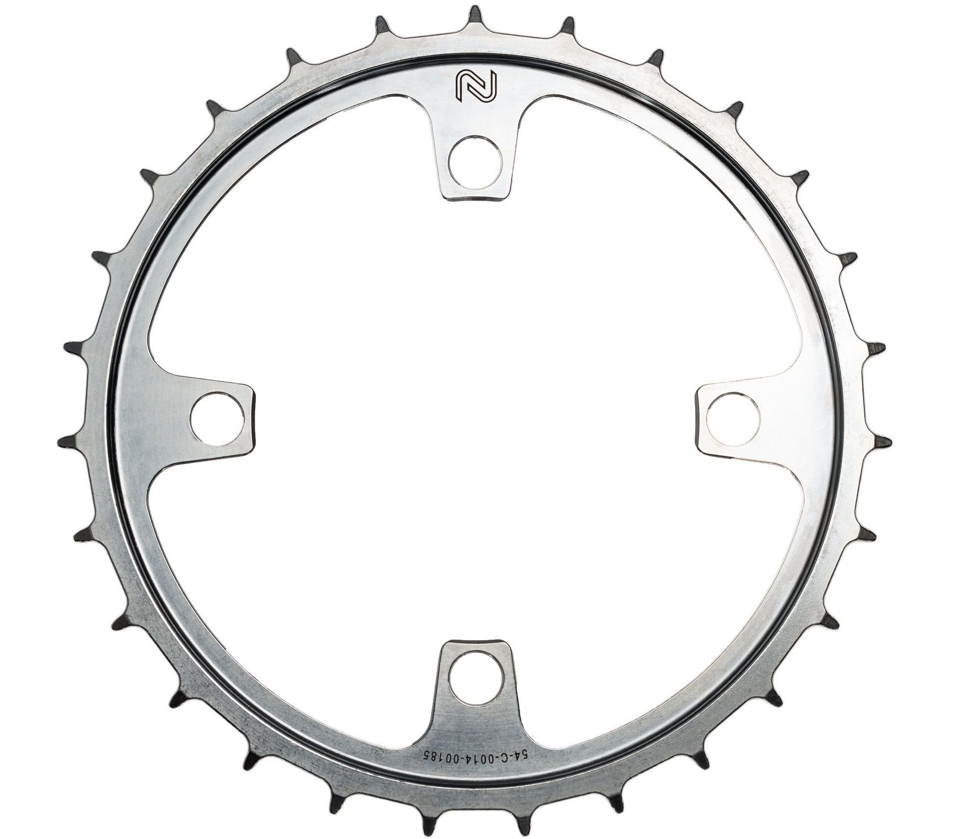 Kettingblad 54T Enduo Cargo 4-B 104-BCD Cl-45.5  53.0 Zilver