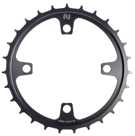 Kettingblad 54T Enduo Cargo 4-B 104-BCD Cl-45.5 / 53.0 Zwart