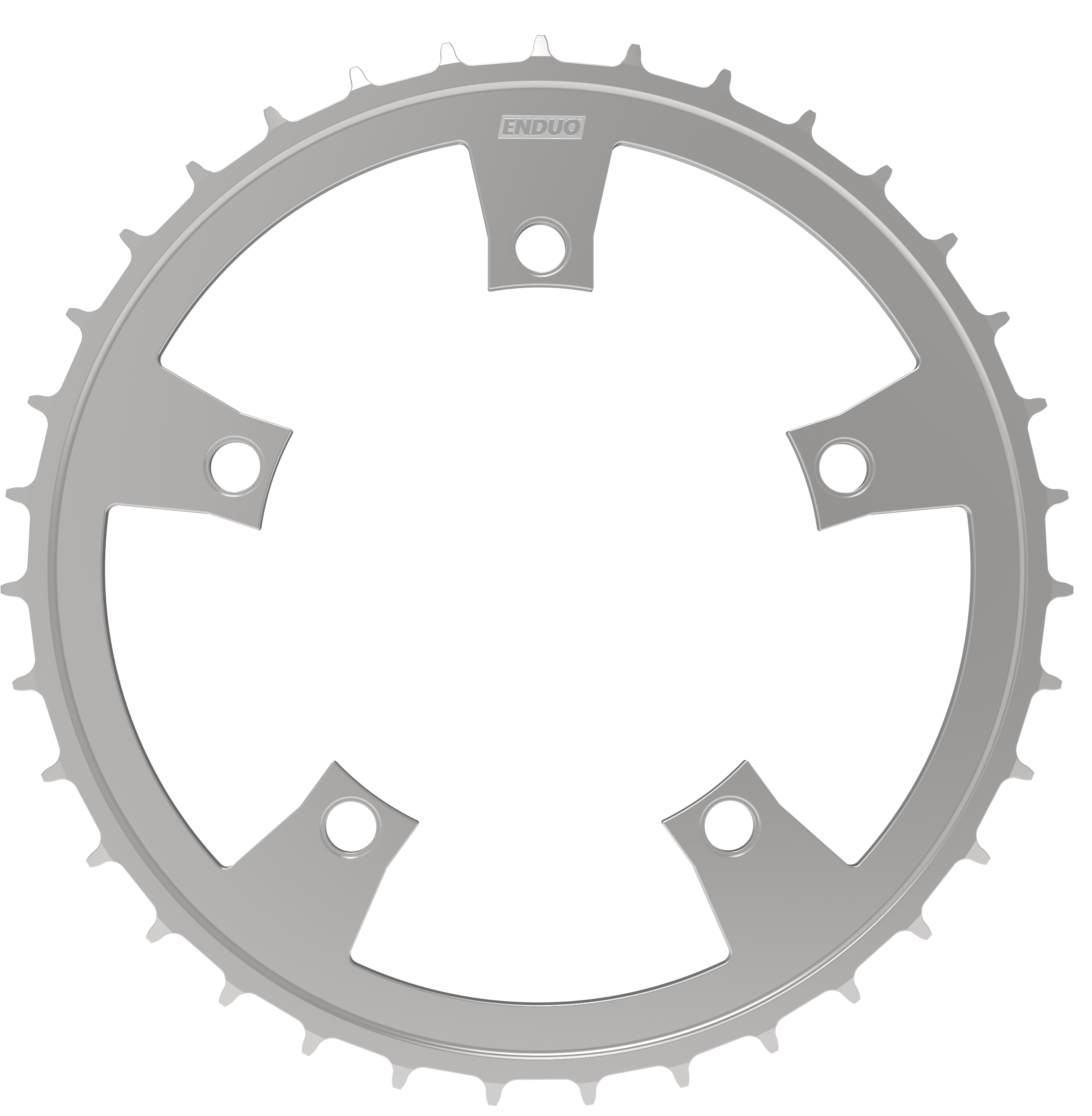 Kettingblad 64T Enduo Cargo 5-B 130-BCD Cl-46.7mm Zilver