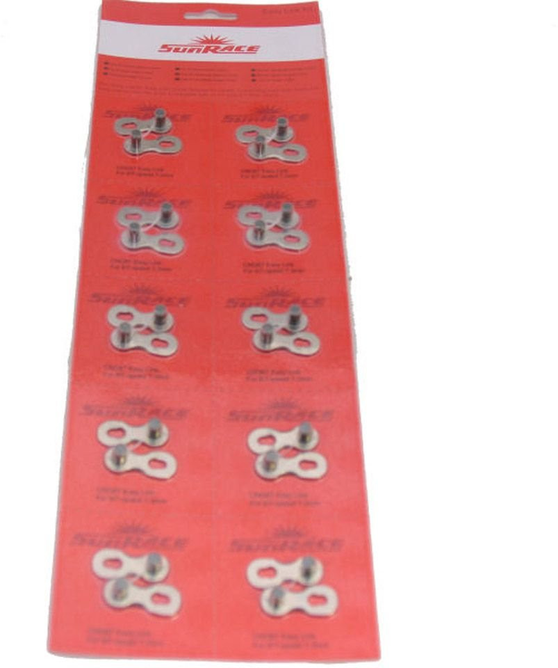 Kettingschakel 7/8 Speed Sunrace CNQ87 Easy Link (10 Stuks)