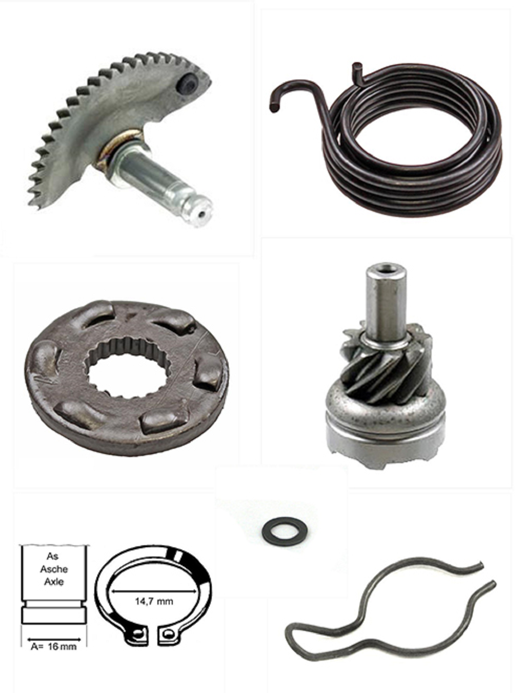 Kickstart Revisieset Piaggio 125-180cc 2T (vanaf 1998)