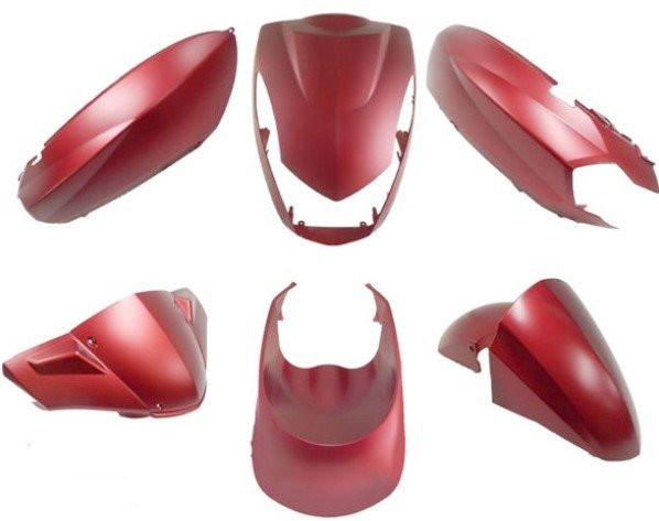 Kappenset Peugeot Kisbee mat Rood (Euro 3)