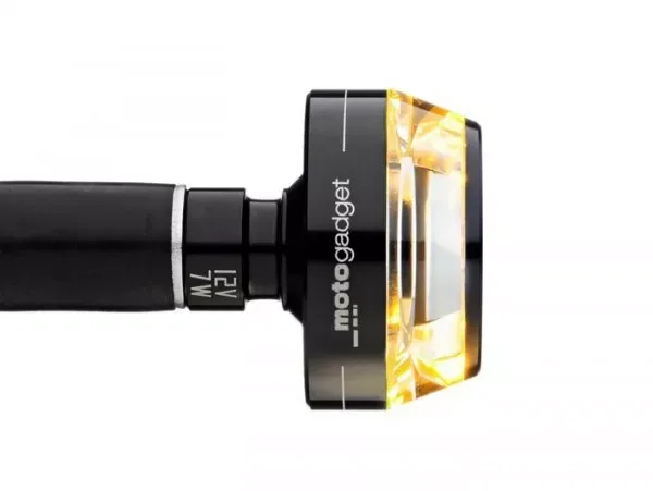 Knipperlicht Motogadget Stuuruiteinde Knipperlicht M.blaze Schijf Zwart Geanodiseerd Rechts