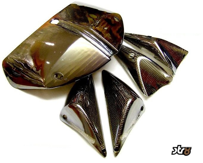 Knipperlichtglas Set Peugeot Speedfight 2 - Chroom/zilver