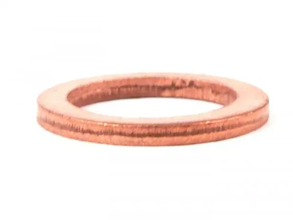 Koperen Ring Din7603 14x20x2mm Gebruikt Als Pakking Voor Bougie Cilinderkop M14 (Bougie Type Ngk B Bosch W)