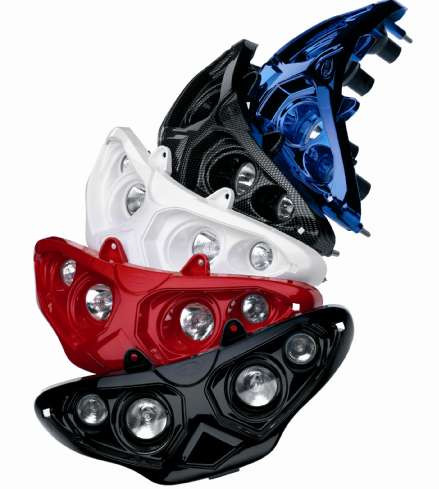 Koplamp - Quattro - Gilera Runner - Zwart