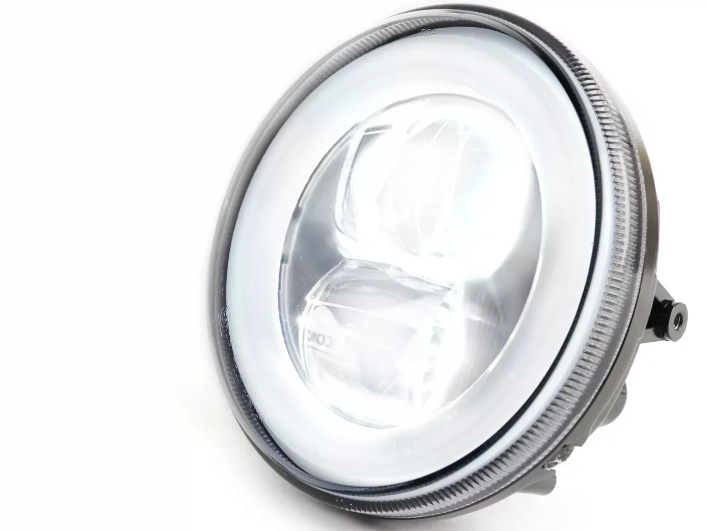 Koplamp incl. Montagering MOTO NOSTRA  LED HighPower Ø=120mm 12V DC (E9) Lambretta LI (Serie 1-2)