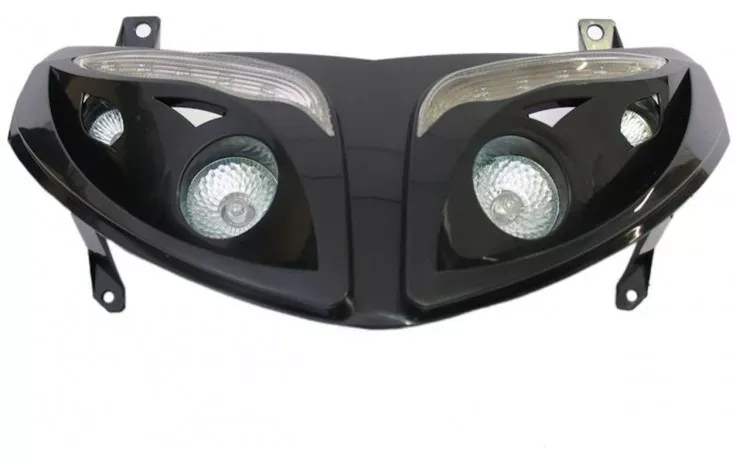 Koplamp Peugeot Speedfight 2 - Audi LED - Zwart