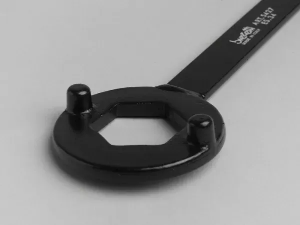 koppelingsblokkeergereedschap  34mm 2 pins  piaggio 50cc 2 takt, piaggio 50 100cc 4 takt