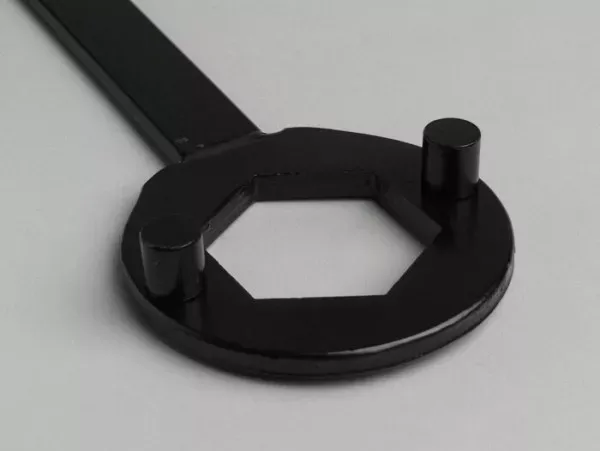 koppelingsblokkeergereedschap  39mm 2 pins  minarelli 50 100cc 2 takt, peugeot 50 100cc 2 takt, honda 50cc 2 takt, kymco 50cc, sym 50cc 2 takt