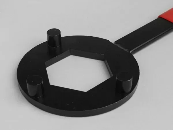 koppelingsblokkeergereedschap  46mm 3 pins  piaggio 50cc 2 takt (type sfera 1), piaggio 80cc 2 takt