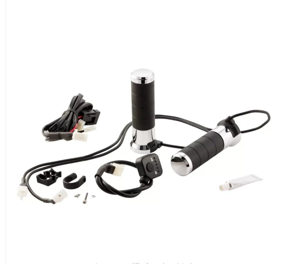 KOSO - Verwarmde Handvatten Universeel - Chroom/Aluminium