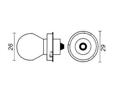 Lamp 12V - 15W - P26S