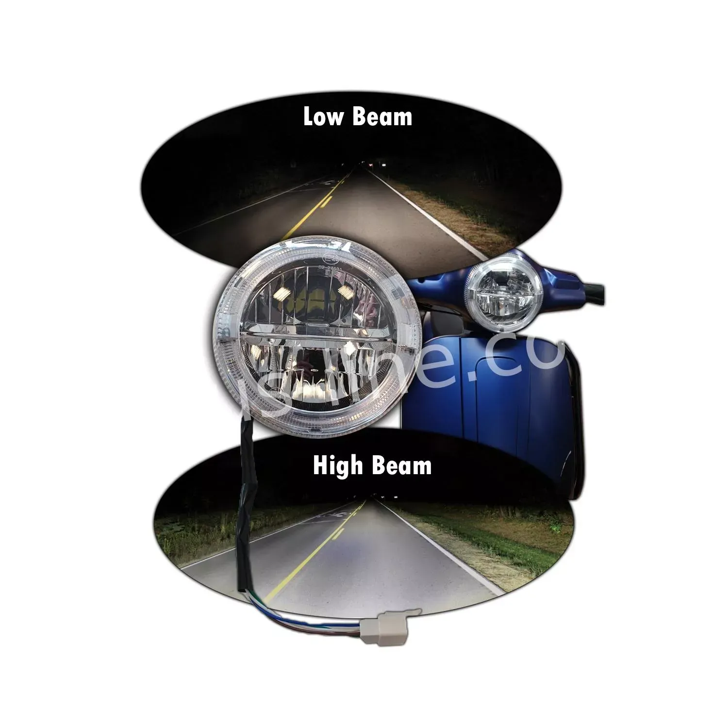 Koplamp volledig LED Agm Vx / China Lx look-a-like incl dagrijverlichting