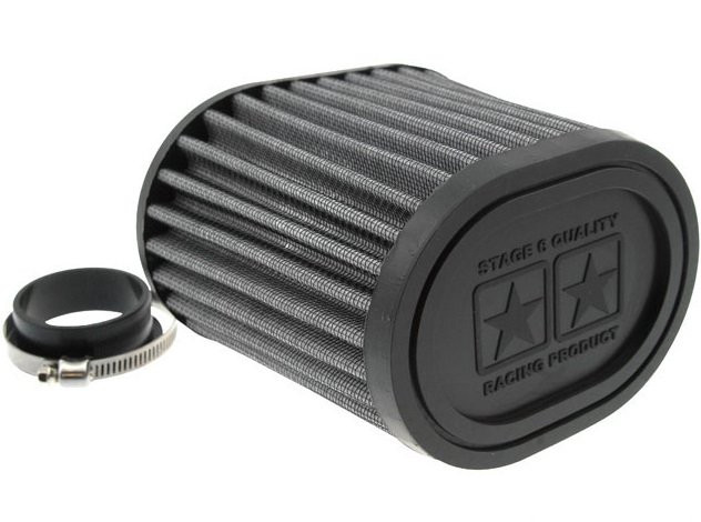 Luchtfilter Drag race - 44+49mm Aansluiting - Wit