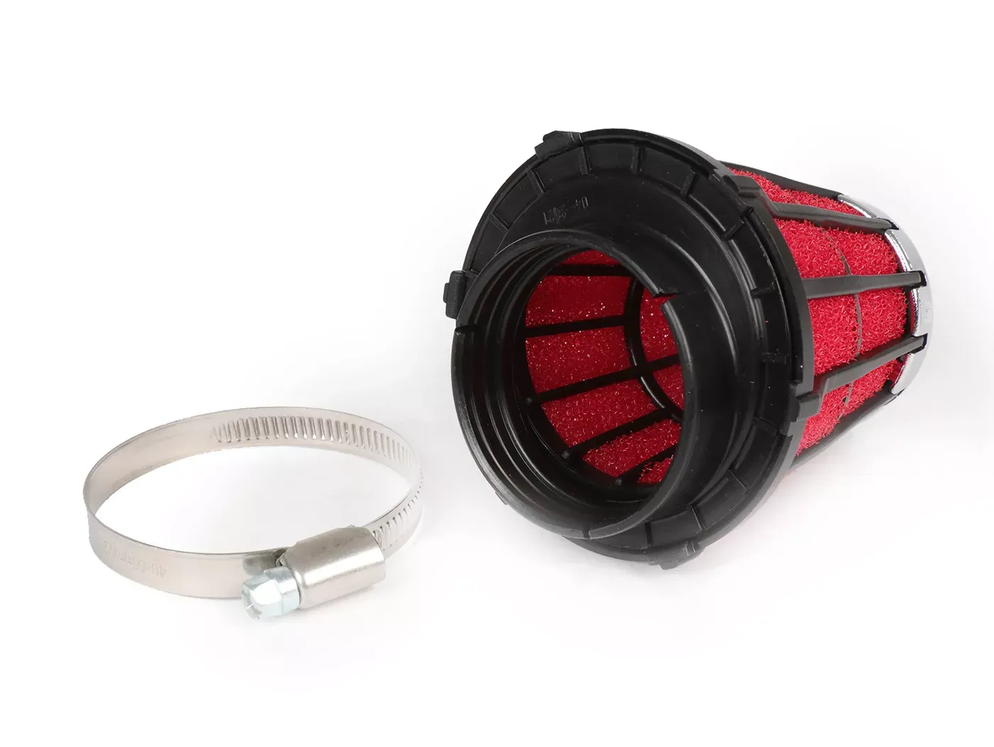 Luchtfilter Malossi e5 0掳 cs=50mm Rood Zwart vhst 26 28 Mikuni