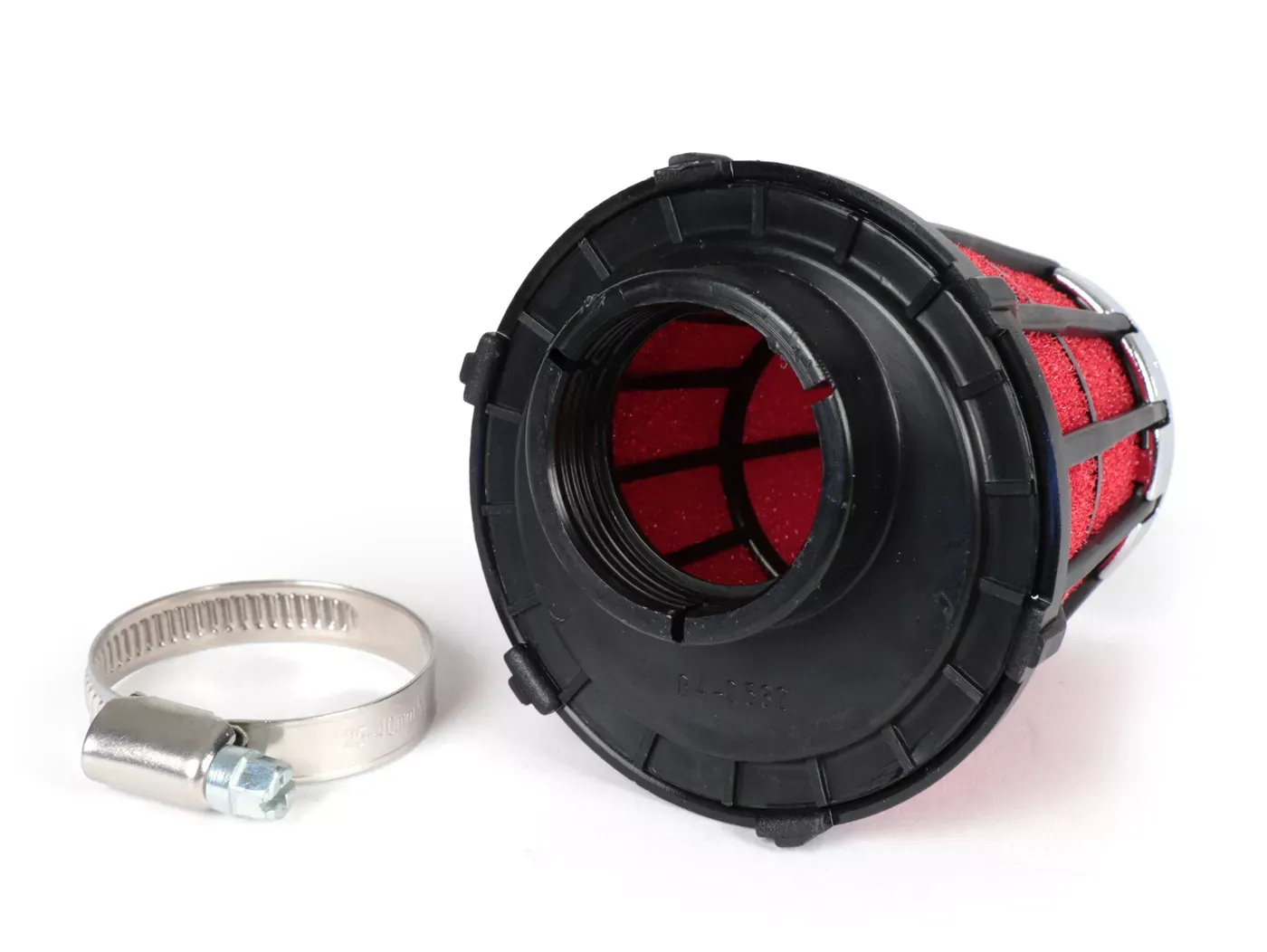 Luchtfilter Malossi e5  0掳 cs=35mm Rood Zwart phva 12 Mikuni vm 19 22