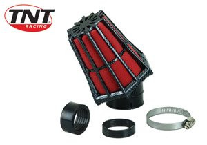 Luchtfilter R-Evo Tnt Ø28/35mm 45° Carbon/Rood