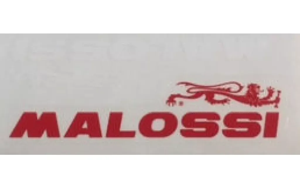 Malossi Sticker rood/wit (klein)