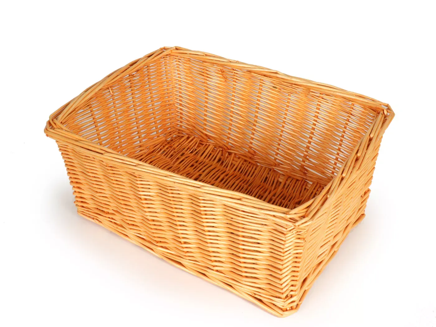 Mand Rieten Mand OEM Kwaliteit 43x33x19cm- Fiets, Scooter Vespa, Brommer Kleur Naturel