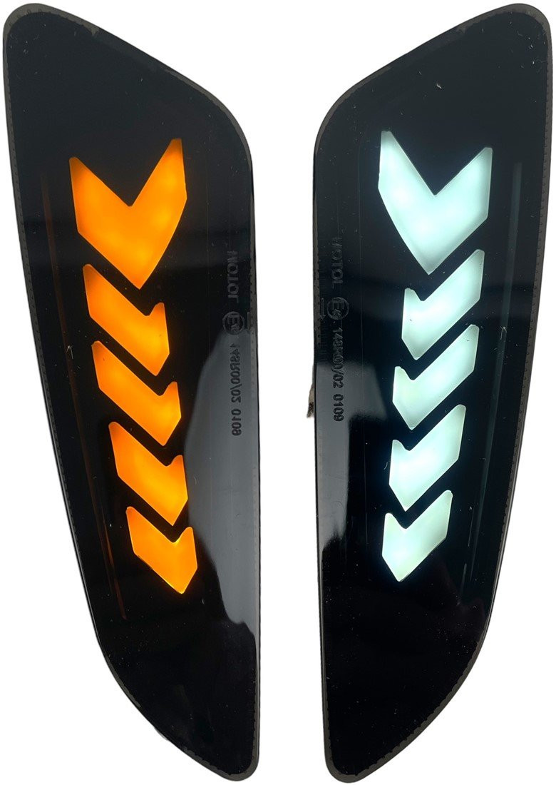 Alpha E-tron knipperlicht Vespa Sprint / Primavera (voorzijde)