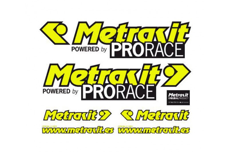 Metrakit stickerset - Fluor Geel