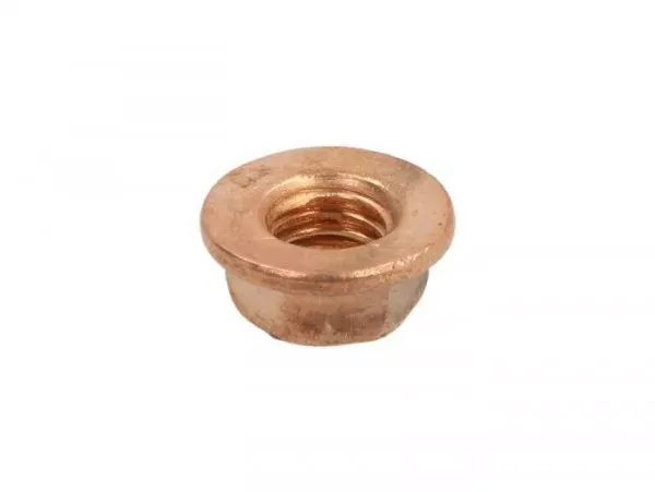 Moer Met Flens Din 6923 M7 X 1.00  Koper
