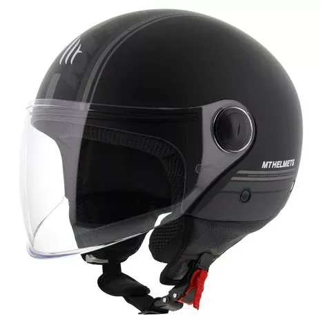  Scooterhelm MT Mat Zwart - model 'Street Entire'