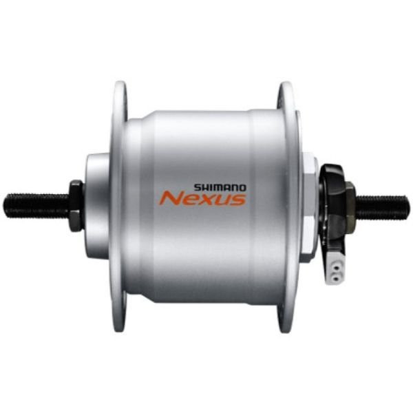 Naafdynamo Shimano Nexus DH-C3000-3N 3 Watt  36 Gaats Velgrem Zilver