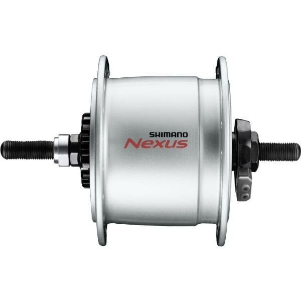 Naafdynamo Shimano Nexus DH-C6000-3R 3 Watt 36 Gaats Rollerbrakes Zilver