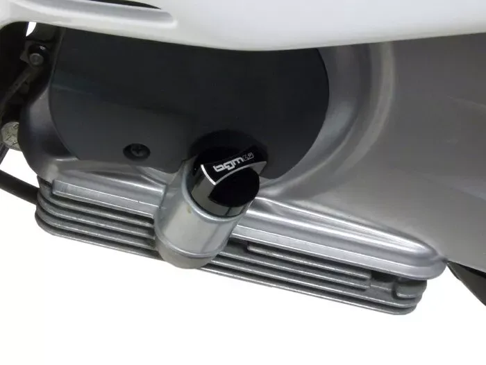 Olievuldop Met Peilstok  BGM Pro Motorolie  Piaggio Leader Quasar Vspa et4125 300cc Zwart Geanodiseerd