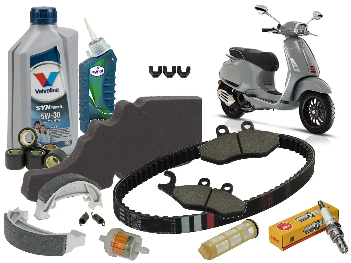 Groot Onderhoudspakket Sprint / Primavera 4-Takt 2V - Brom (6.3 gram rollen)