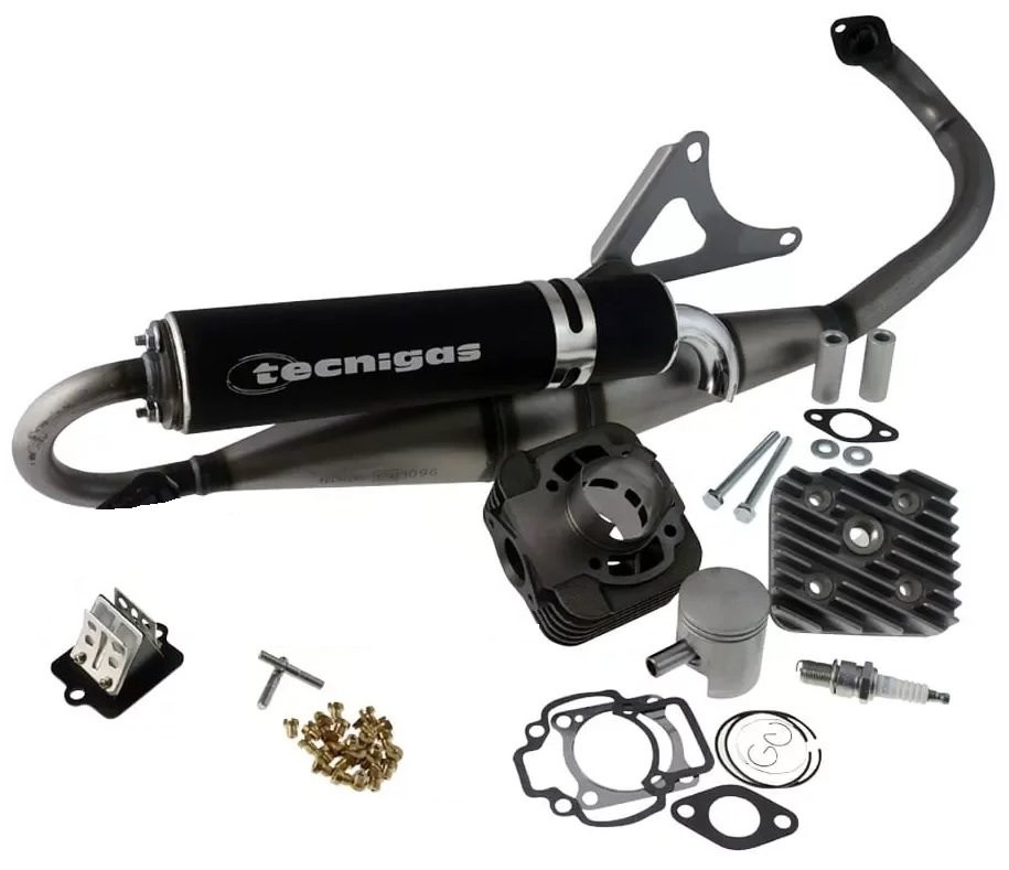 Opvoerpakket / Tuningskit 70cc Piaggio Zip 2-takt AC (6 delig cilinder,uitlaat,membraan)