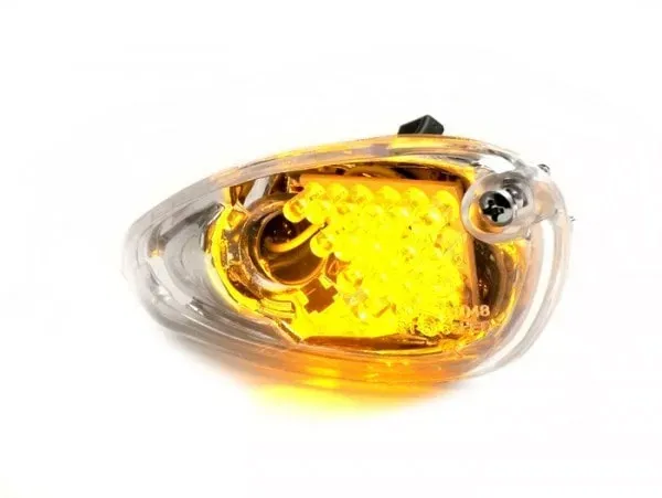 Paar Knipperlichten Bgm Original Led Gilera Runner (2005) Oranje