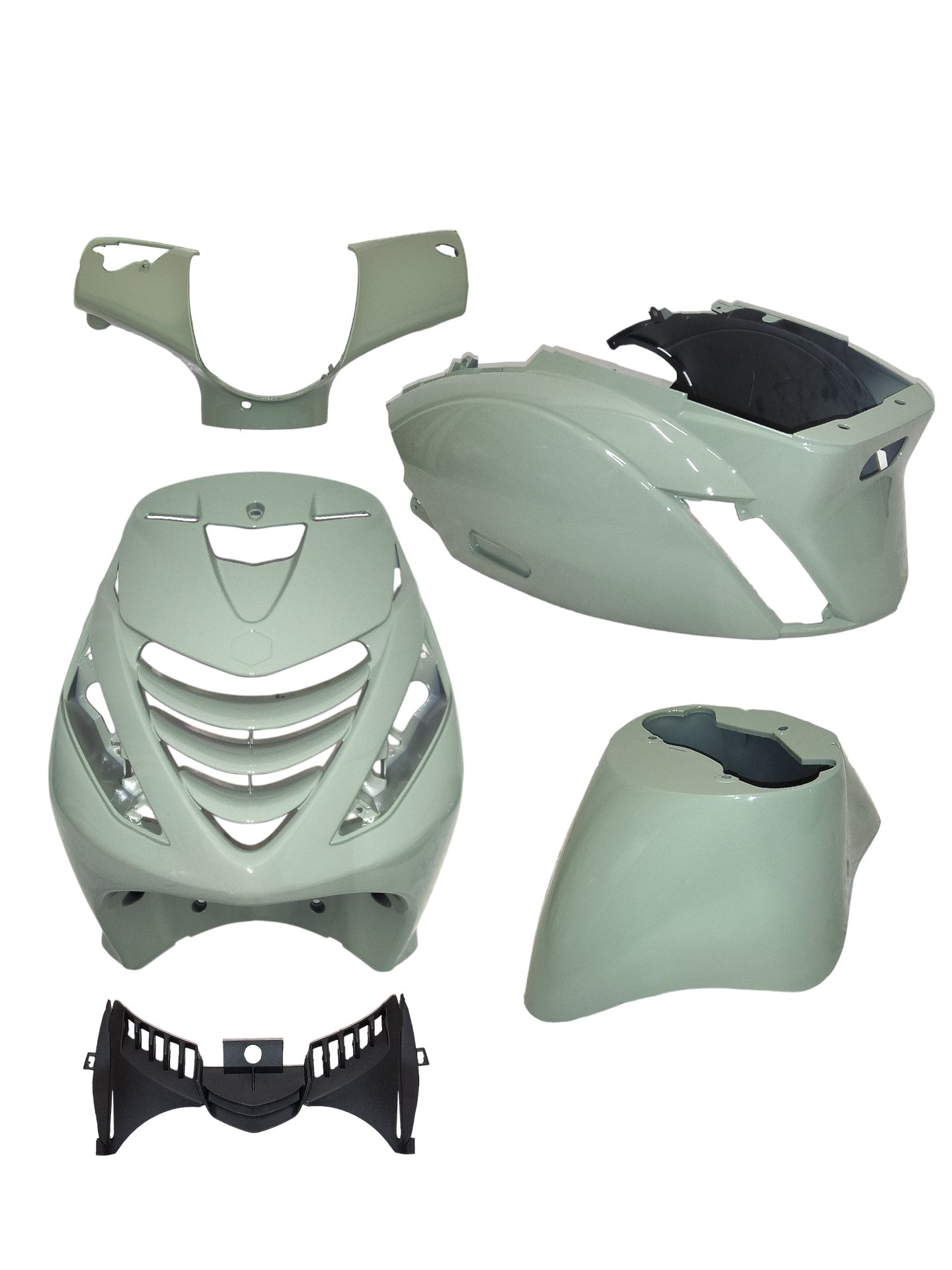 Kappenset (BMW Pichtache green) Piaggio Zip2000 Model SP 5-delig