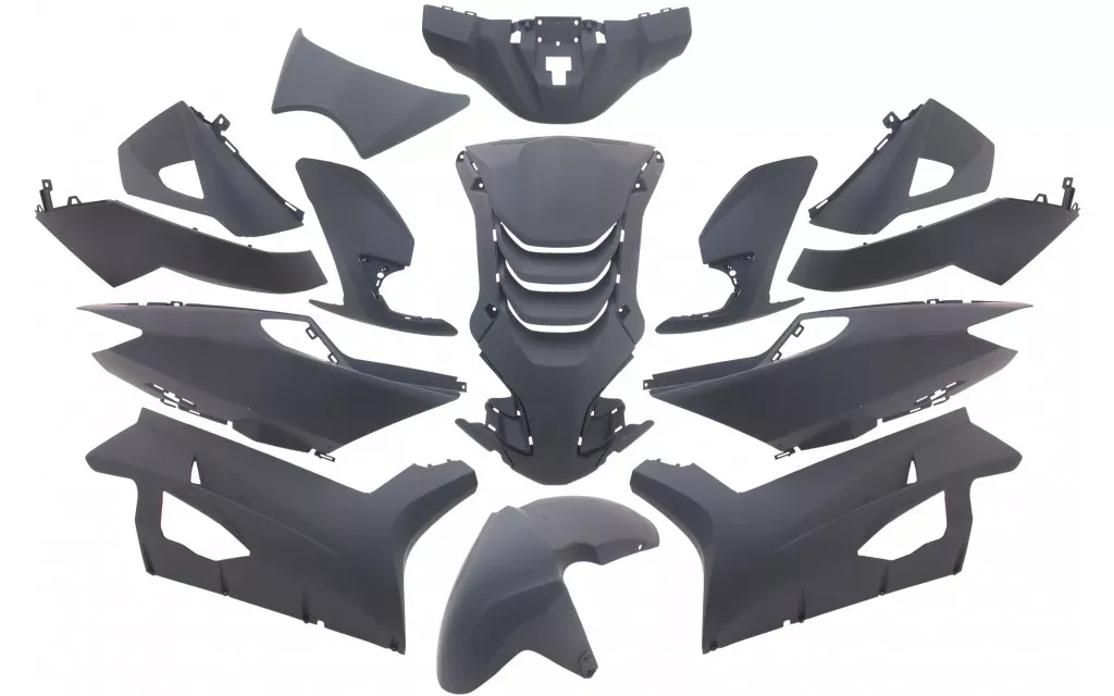 Kappenset Peugeot Speedfight 4 - Mat zwart