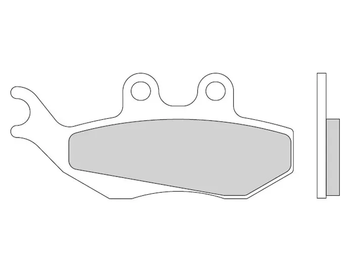 Remblokken BGM 76,8x41,8/94,5x42mm gilera Runner 125 200 Fx/fxr/vx/vxr Met Grimeca Remklauw (9mm Pen), Aprilia Mx Supermotard 50cc 2002 (V), Pegaso 650cc 1994 1997 (V) , Rs Replica 50cc 1999 (V), Rx 125cc 1995 (V), Rx C, Cd 125cc 1993 1994 (V)