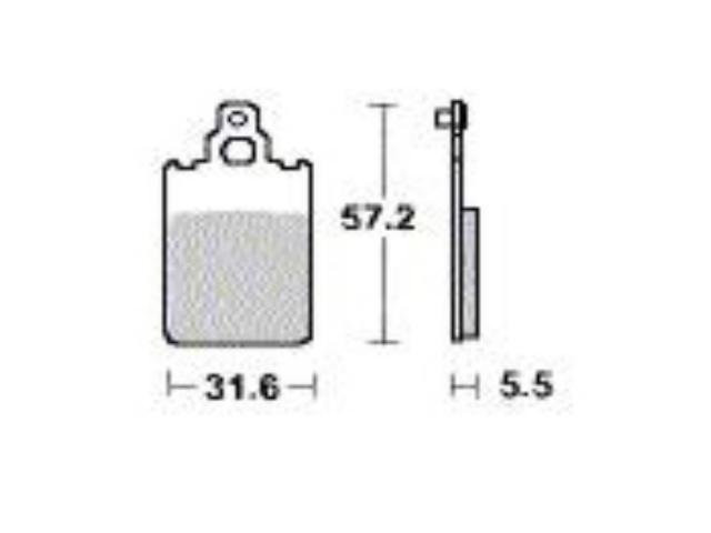 Remblokken - Malaguti - Firefox F15 - Voor