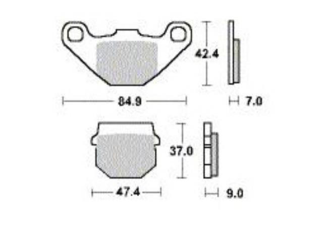 Remblokken - Peugeot - Speedfight - Voor