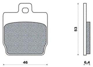 Remblokken Yamaha Aerox - Achterrem